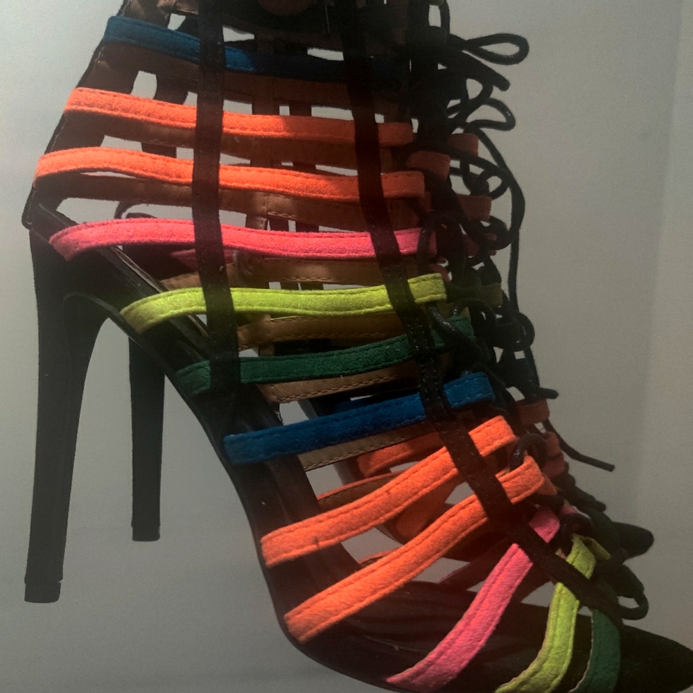 Multi color heels